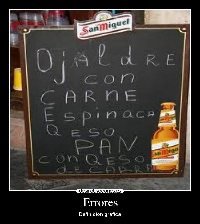 Errores - Definicion grafica