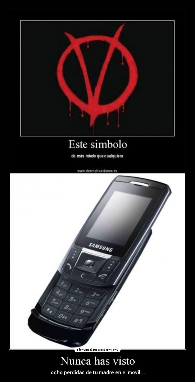 Nunca has visto - ocho perdidas de tu madre en el movil....