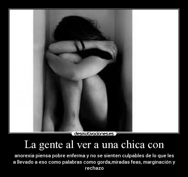 La gente al ver a una chica con - 