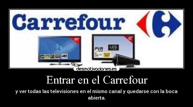 Entrar en el Carrefour - 