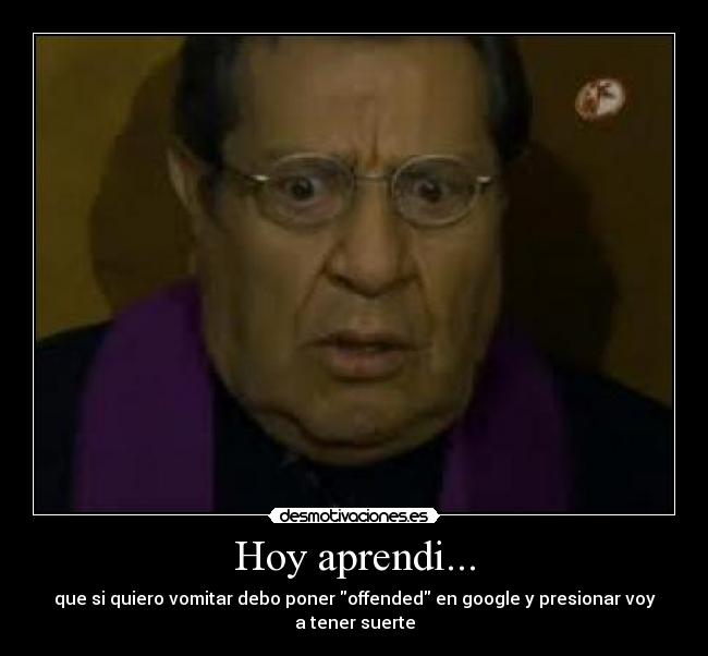 Hoy aprendi... -