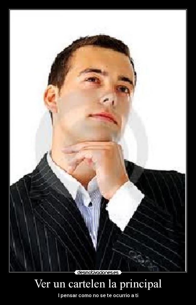 Ver un cartelen la principal -