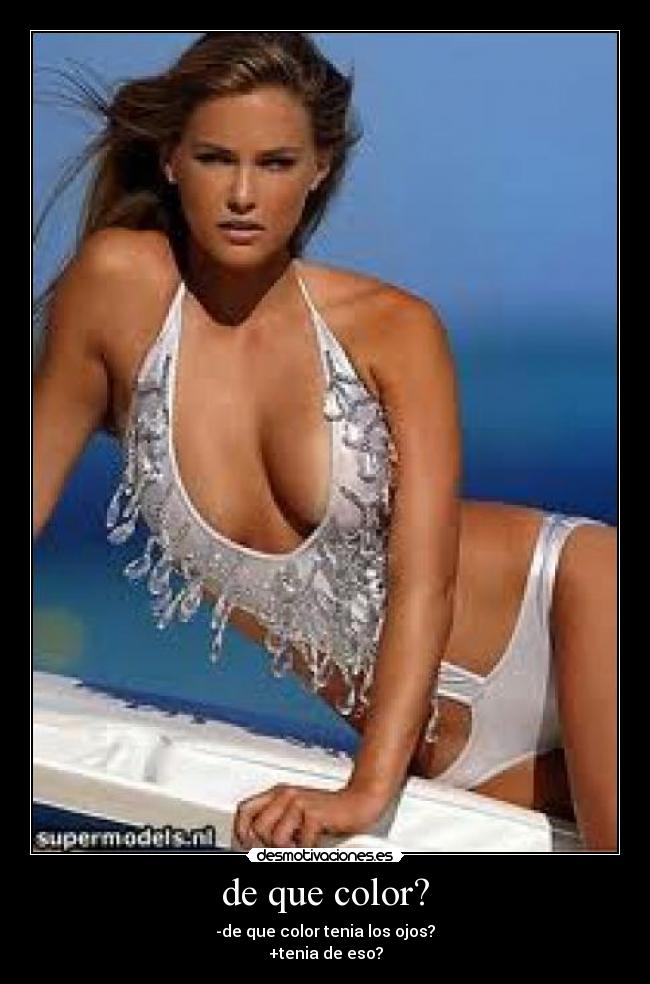 de que color? -
