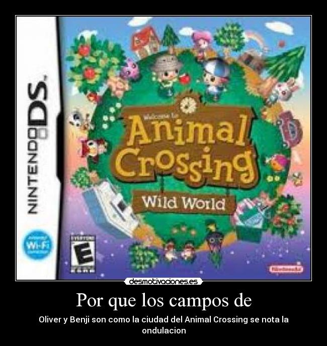 Por que los campos de - Oliver y Benji son como la ciudad del Animal Crossing se nota la ondulacion
