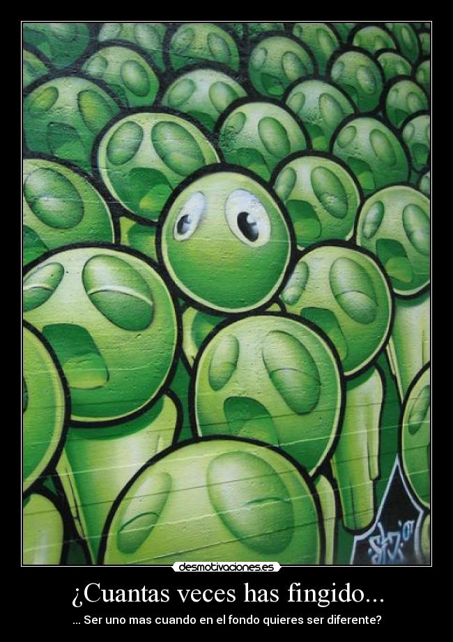 carteles diferente personas fingir desmotivaciones