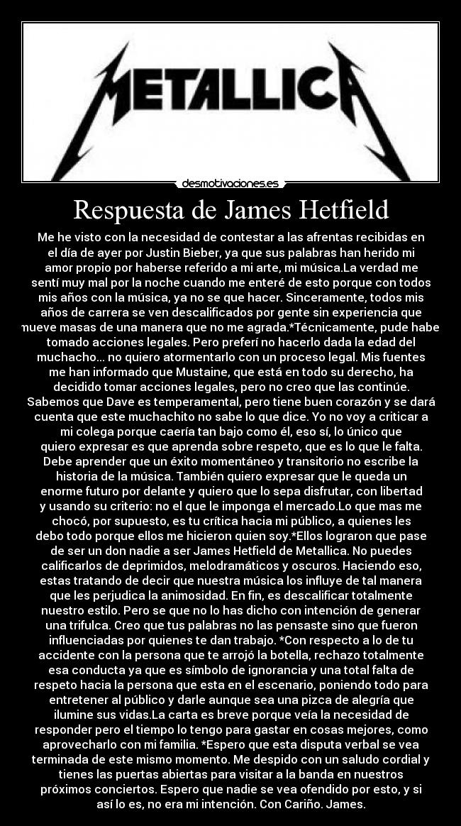 carteles metallica desmotivaciones