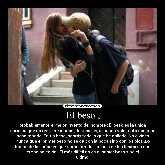 El beso , -