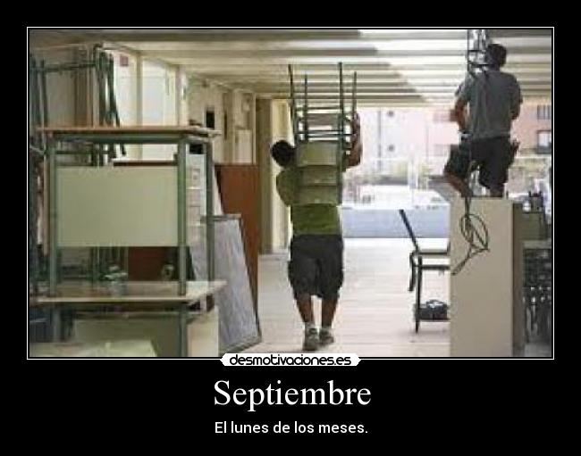 Septiembre - El lunes de los meses.