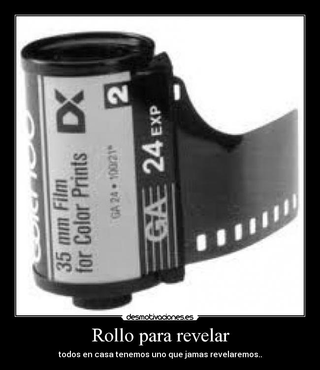 Rollo para revelar - 