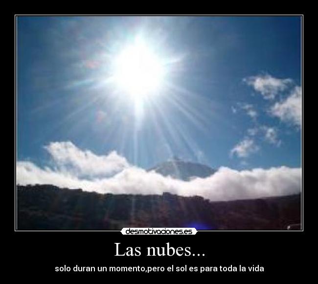Las nubes... -