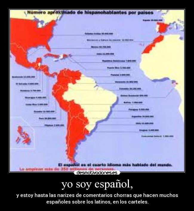 yo soy español, -