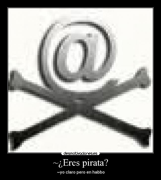 carteles eres pirata desmotivaciones