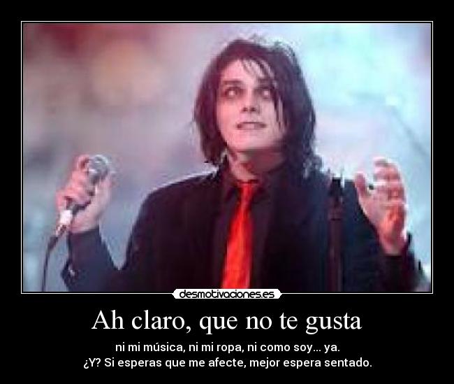 carteles gerard way desmotivaciones