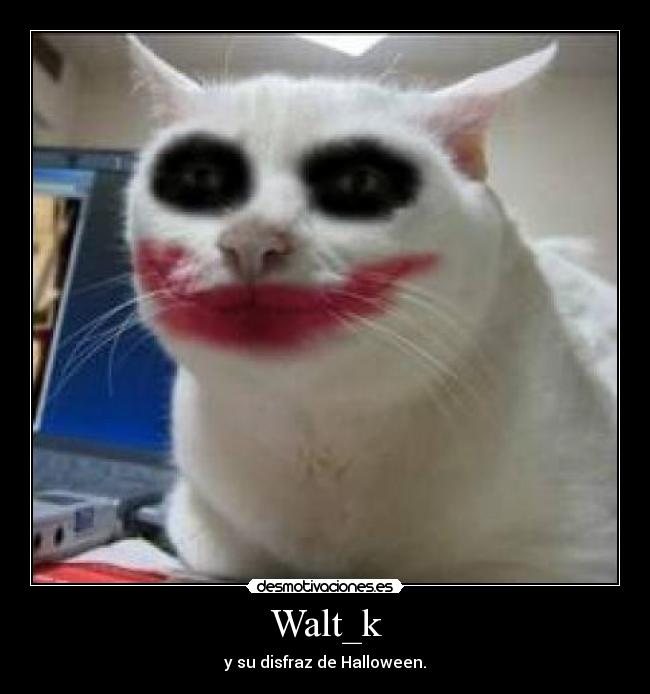 Walt_k - y su disfraz de Halloween.