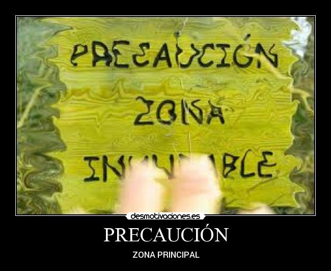 PRECAUCIÓN - ZONA PRINCIPAL