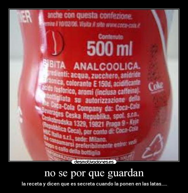 no se por que guardan - 