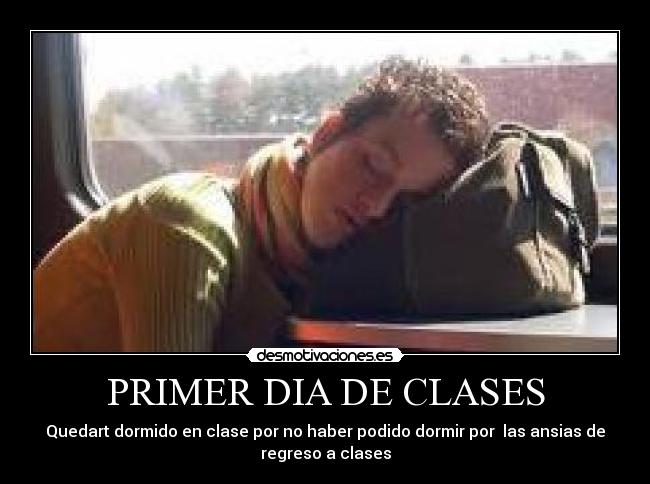 carteles primer dia clases desmotivaciones