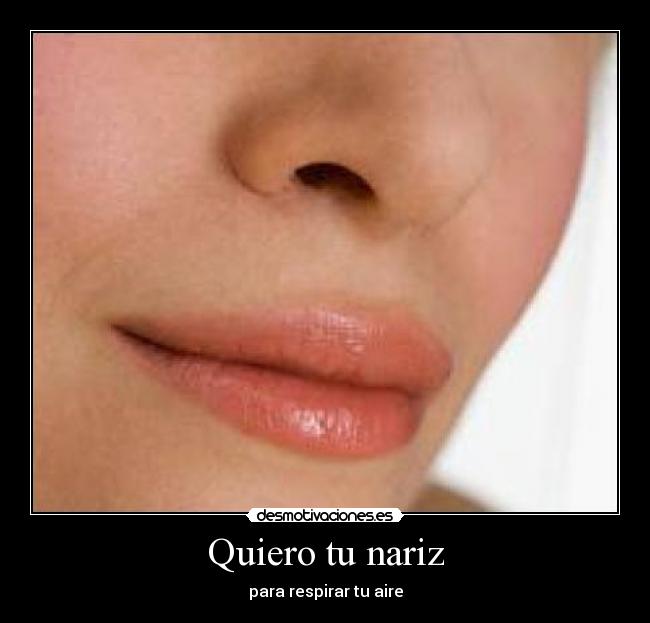 Quiero tu nariz -