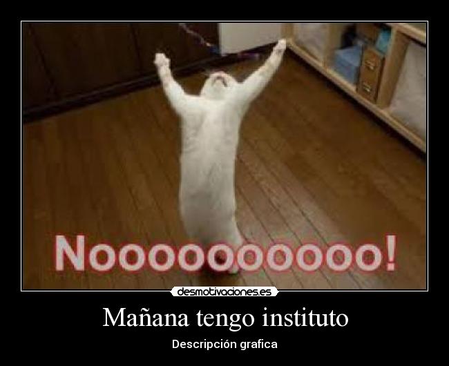 Mañana tengo instituto - 