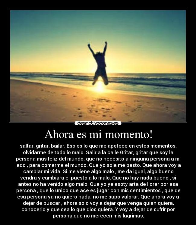 Ahora es mi momento! - 