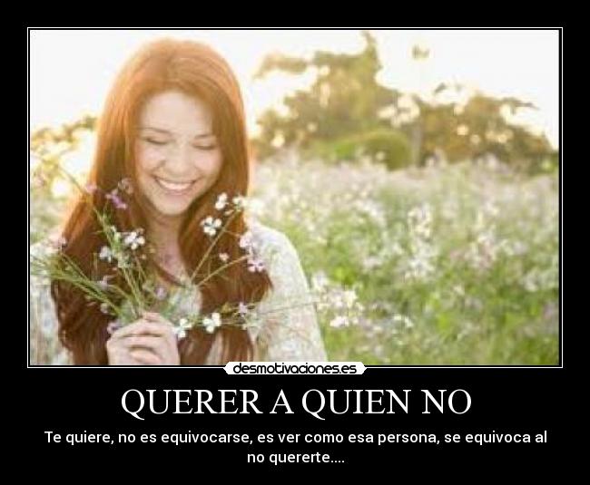 QUERER A QUIEN NO - 