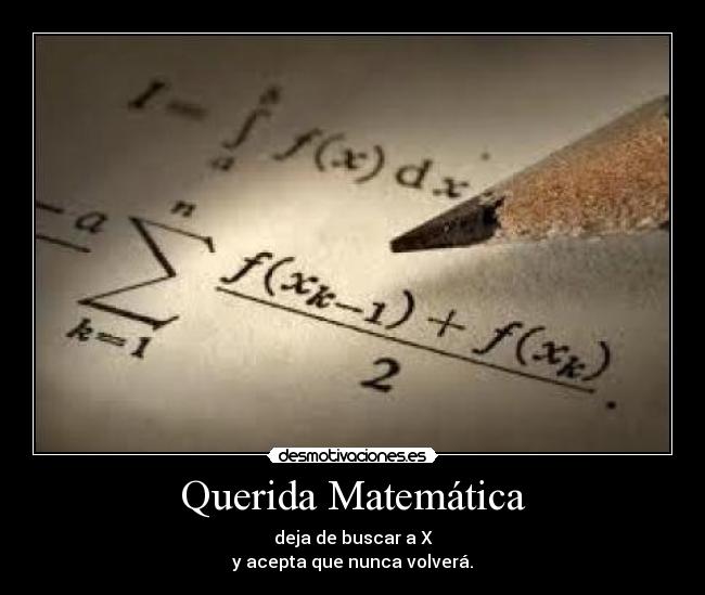 Querida Matemática -