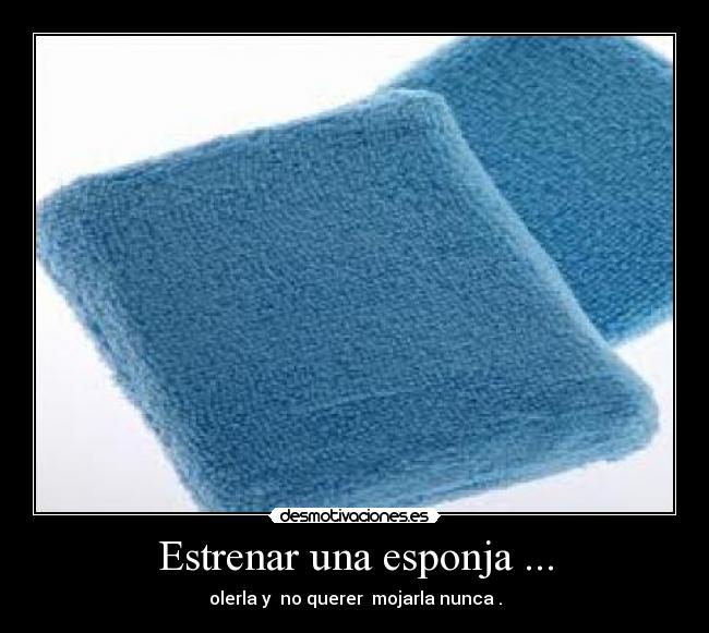 Estrenar una esponja ... - 