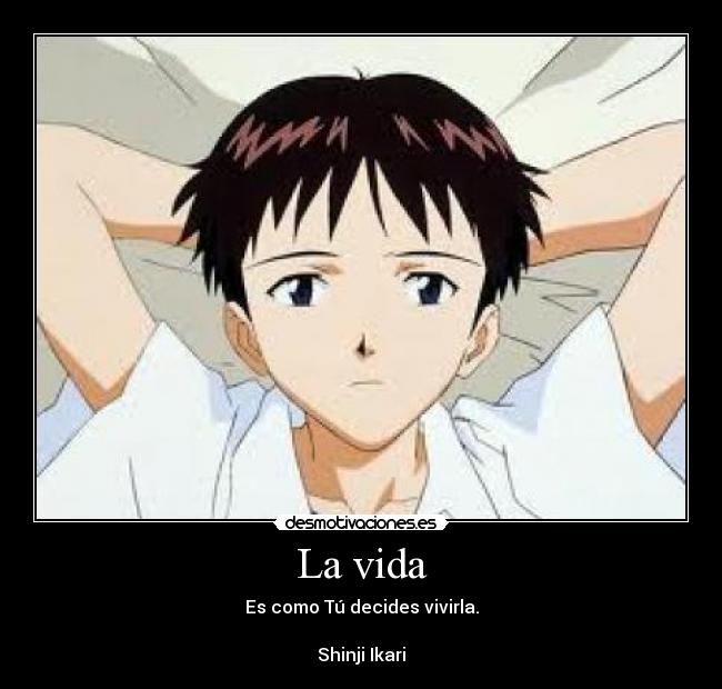 La vida - Es como Tú decides vivirla.

Shinji Ikari
