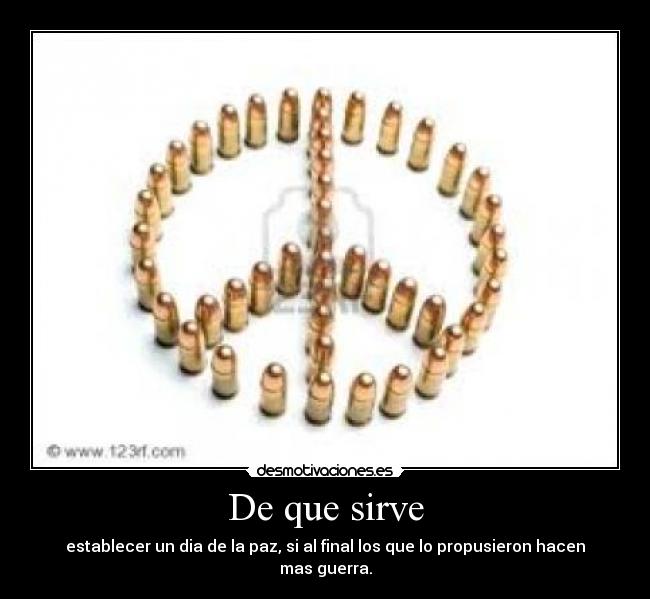 De que sirve - 