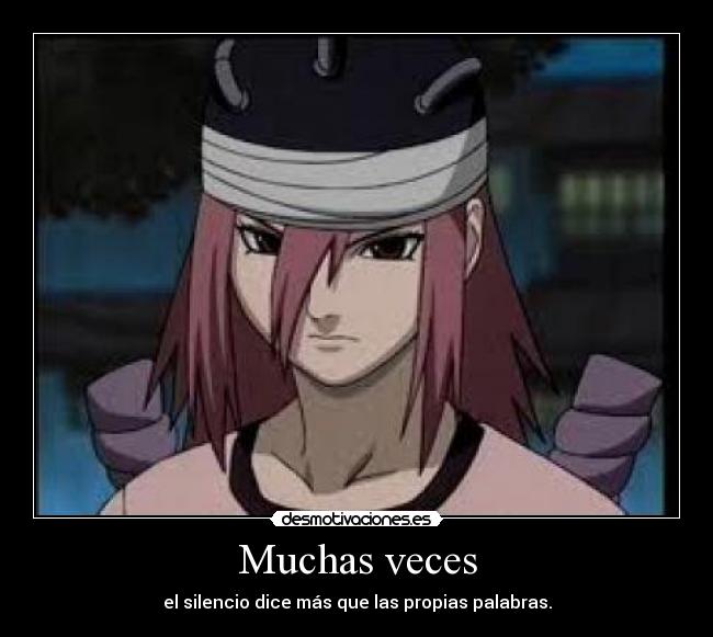 Muchas veces - el silencio dice más que las propias palabras.