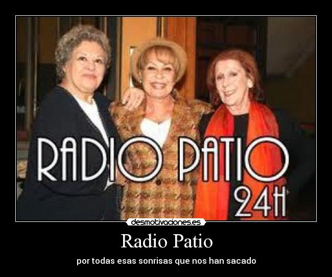 carteles radio patio desmotivaciones