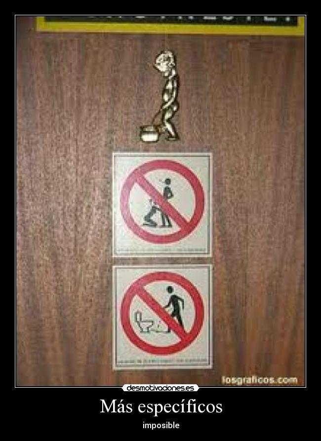 Más específicos -