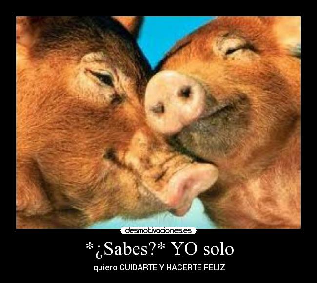 *¿Sabes?* YO solo -
