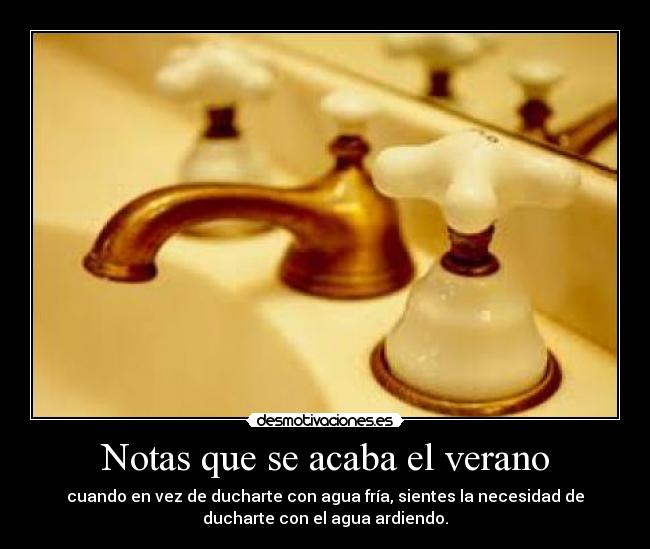Notas que se acaba el verano - 