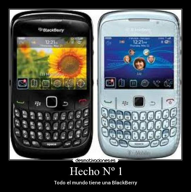 Hecho Nº 1 - Todo el mundo tiene una BlackBerry