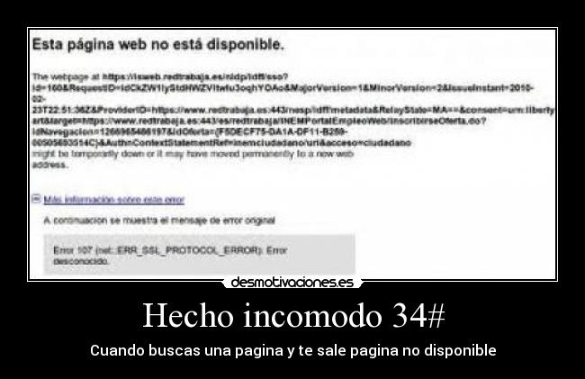 Hecho incomodo 34# - 