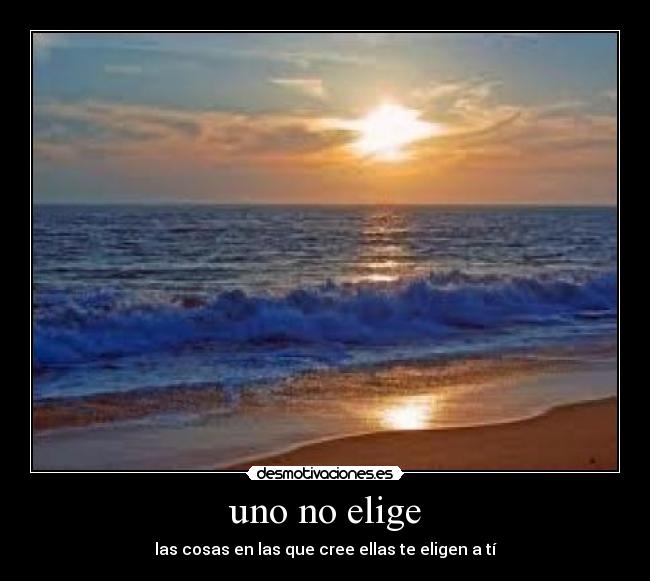 uno no elige -