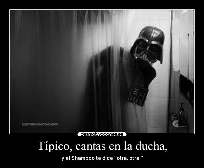 carteles luke ducha cantar shampoo otra desmotivaciones