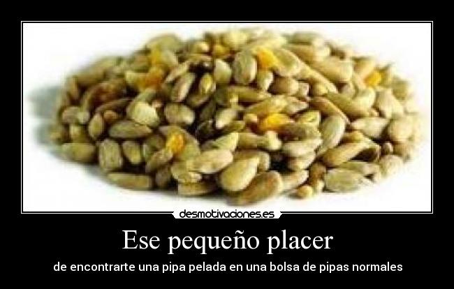 Ese pequeño placer -