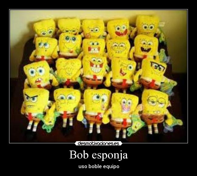 Bob esponja - uso boble equipo