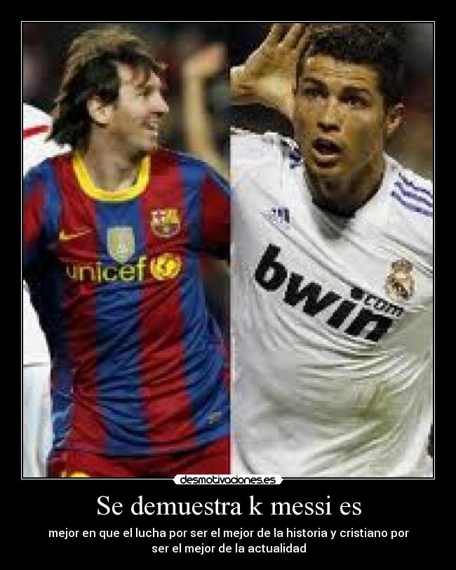 Se demuestra k messi es - 