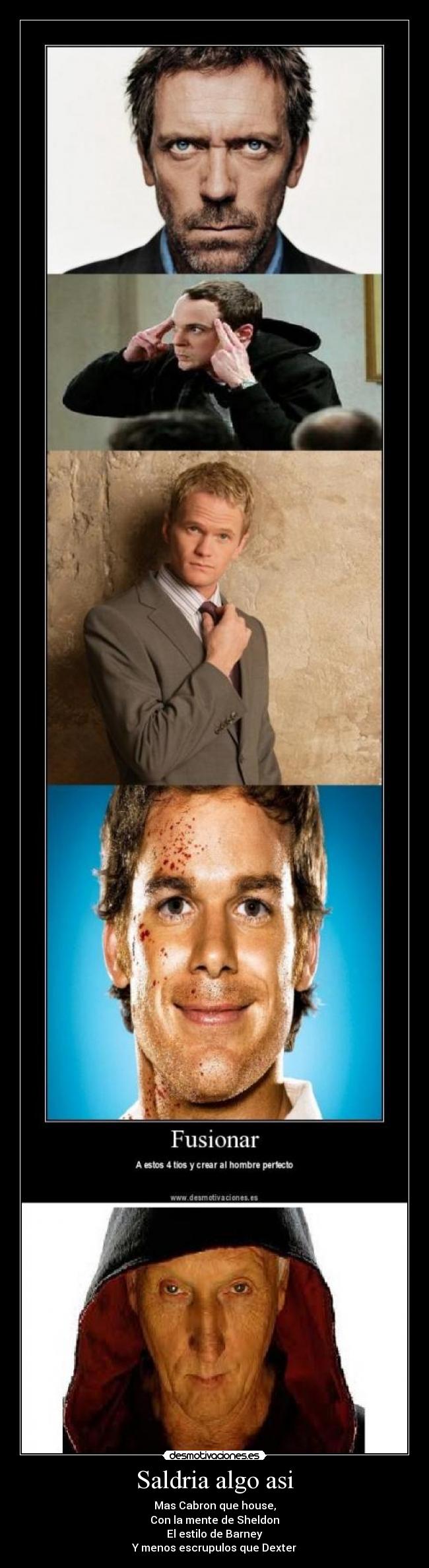 carteles house barney sheldondexter jigsaw smockingbird desmotivaciones