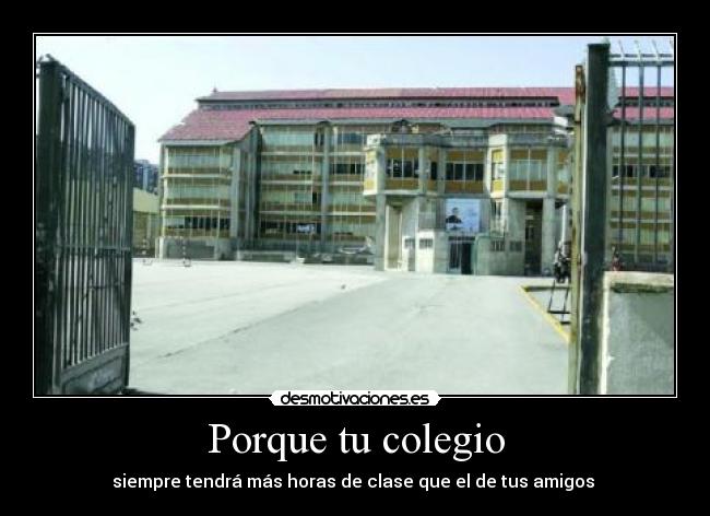 Porque tu colegio -