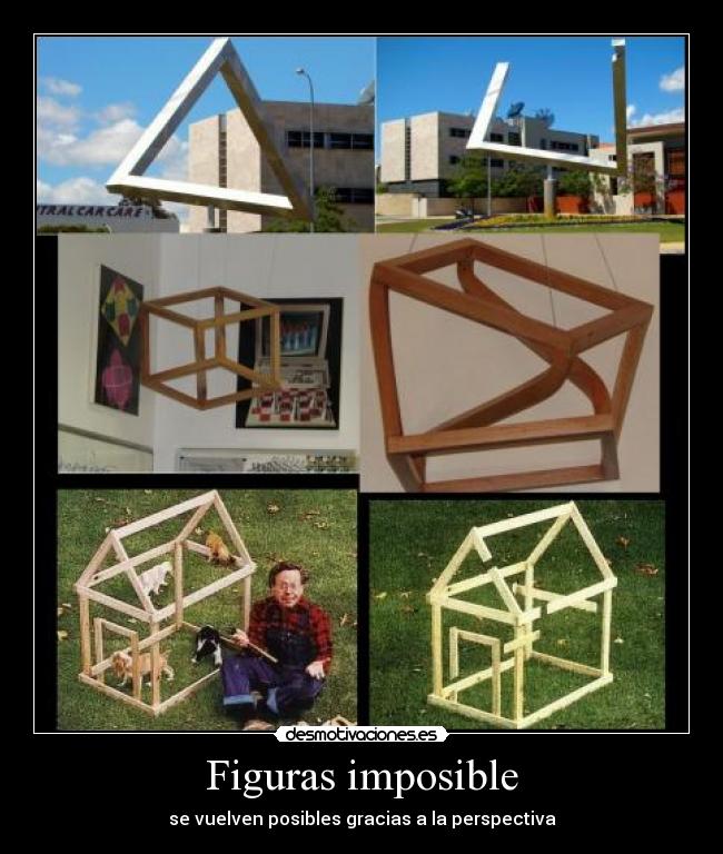 Figuras imposible - se vuelven posibles gracias a la perspectiva