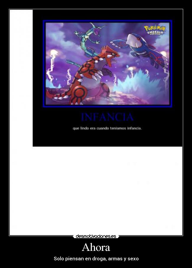 Ahora - Solo piensan en droga, armas y sexo