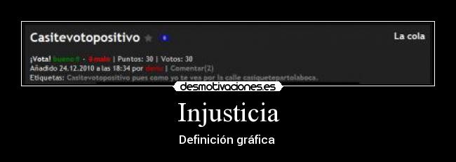 Injusticia - Definición gráfica 