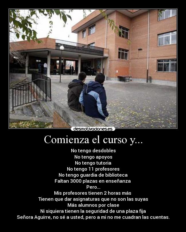 Comienza el curso y... - 