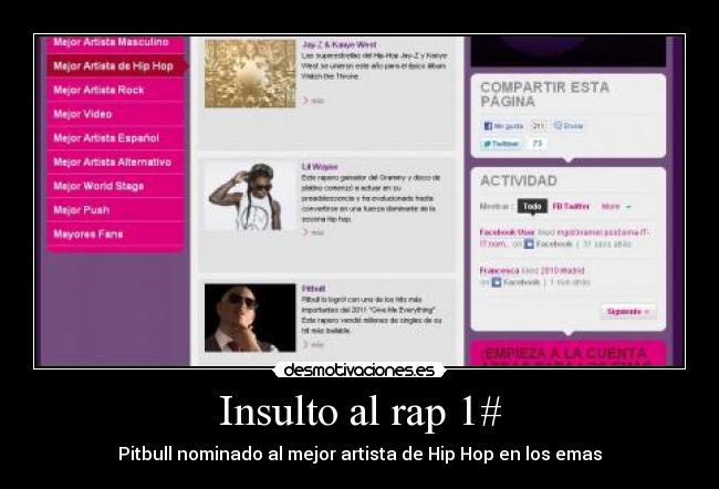 Insulto al rap 1# - 