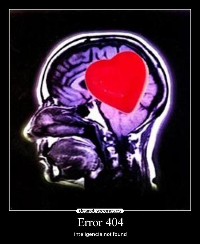 Error 404 - inteligencia not found