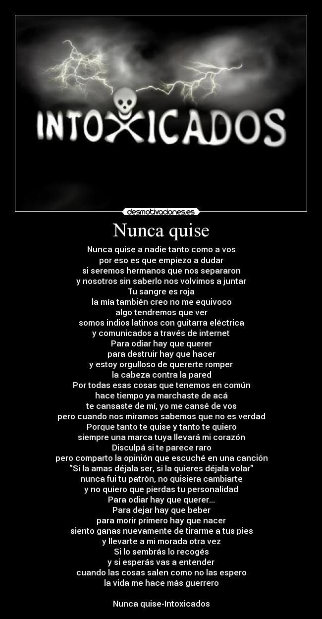 Nunca quise -